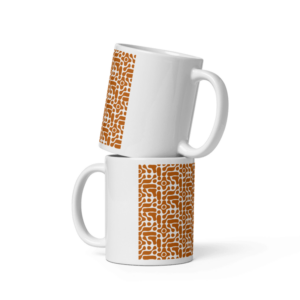 Tasse “Orangenes Muster”